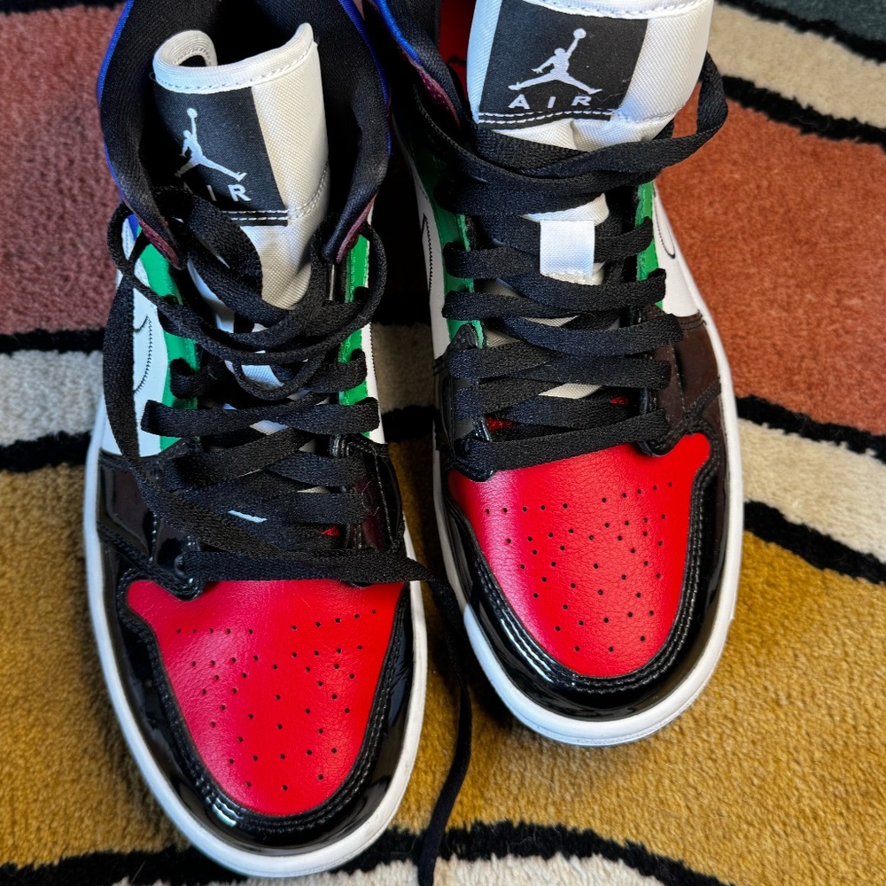 Nike Sneakers – Red, Black & Blue – Size 7